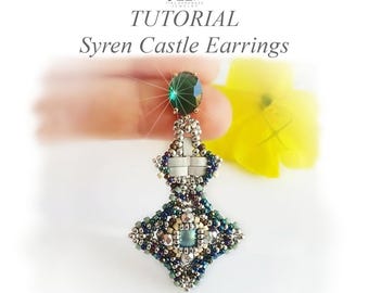 Syren Castle Earrings Tutorial