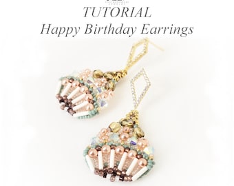 Happy Birthday Earrings Tutorial