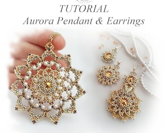 Aurora Pendant and Earrings Tutorial Package