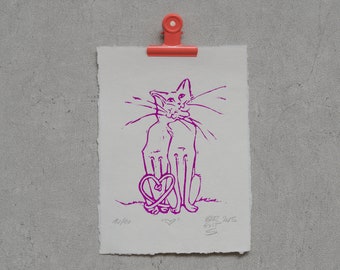 Love – Kattenkoppel (paars)