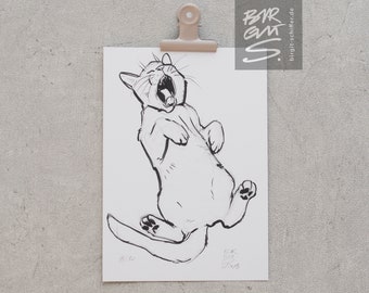 Kater Loui – Digital print of sketch | limited