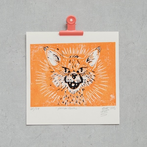 Fox – Linoleografia originale in edizione limitata