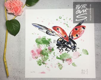 Flying ladybug - never-ending spring in the heart