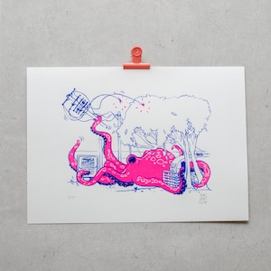 Octopus on the Wayside – Limited Screen Print