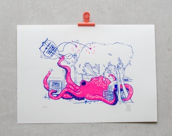 Octopus by the Wayside – Limited Screen Printing