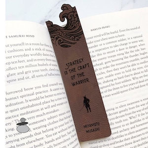 Miyamoto Musashi Quote Bookmark, Martial Arts Gift Idea, Japanese Asian Wave, Sensei Gift