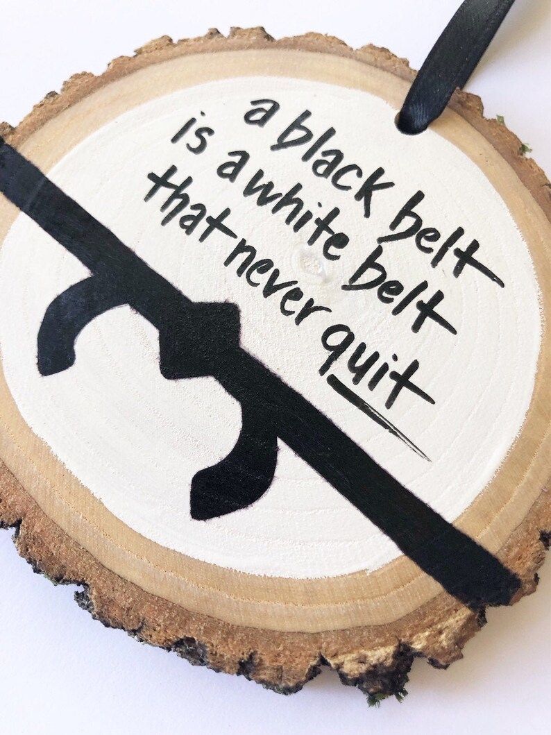 Martial Arts Gift Black Belt Ornament Martial Arts Etsy