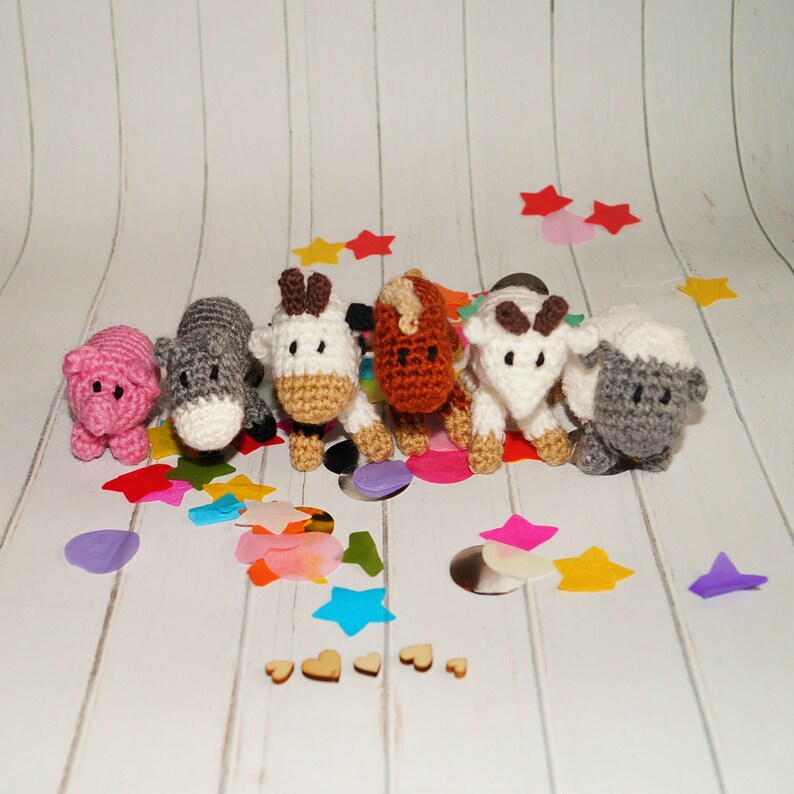 stuffed farm animal set