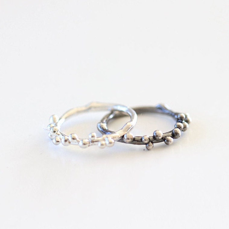 Silver Water Drop Ring - Etsy