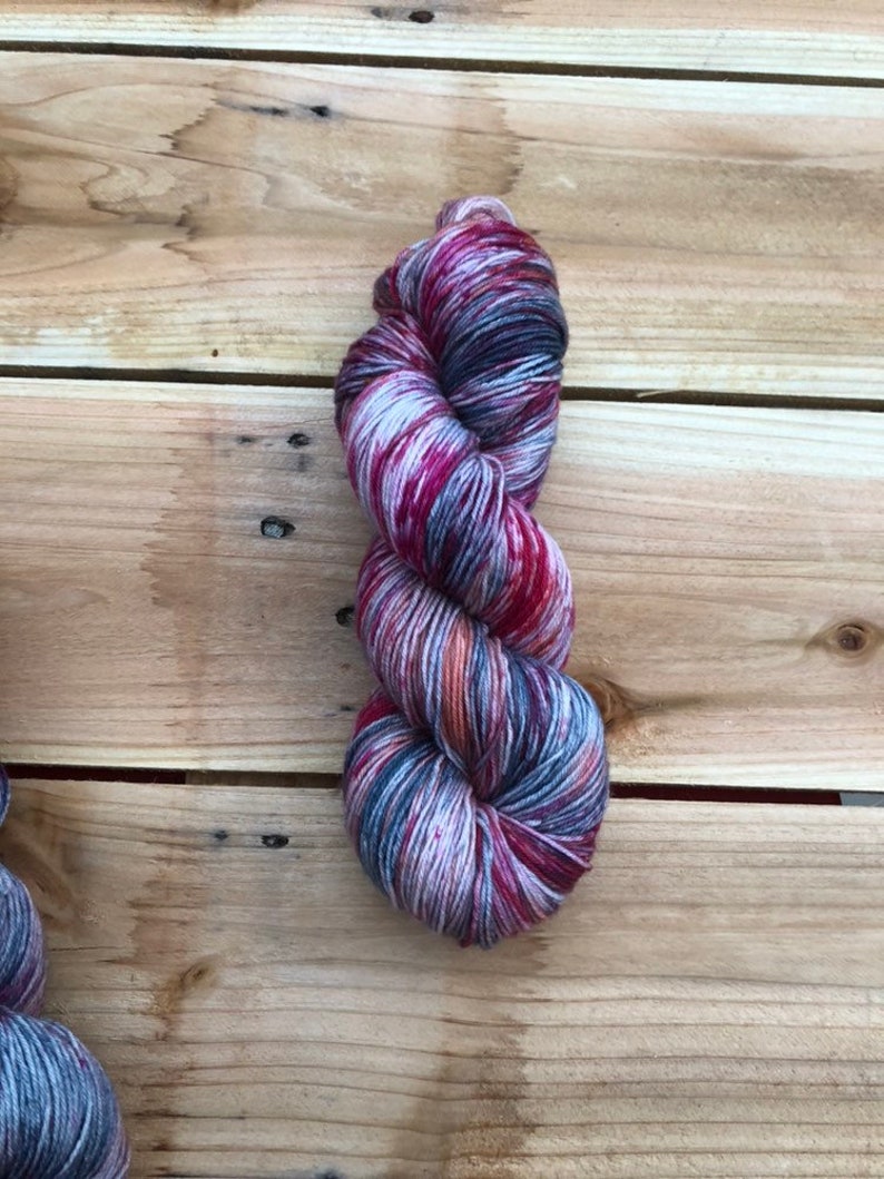 feather socks merino blend speckled yarn knitting yarn Hand dyed yarn sock yarn