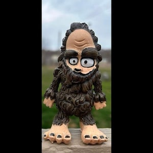 Hand painted Bigfoot Figure