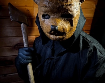 Creepy Paper Mache Bear Mask