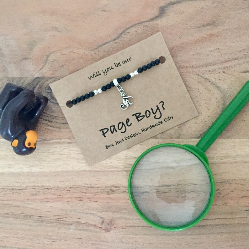 Page Boy Proposal Boys Bracelet Ask Page Boy Gift For Etsy