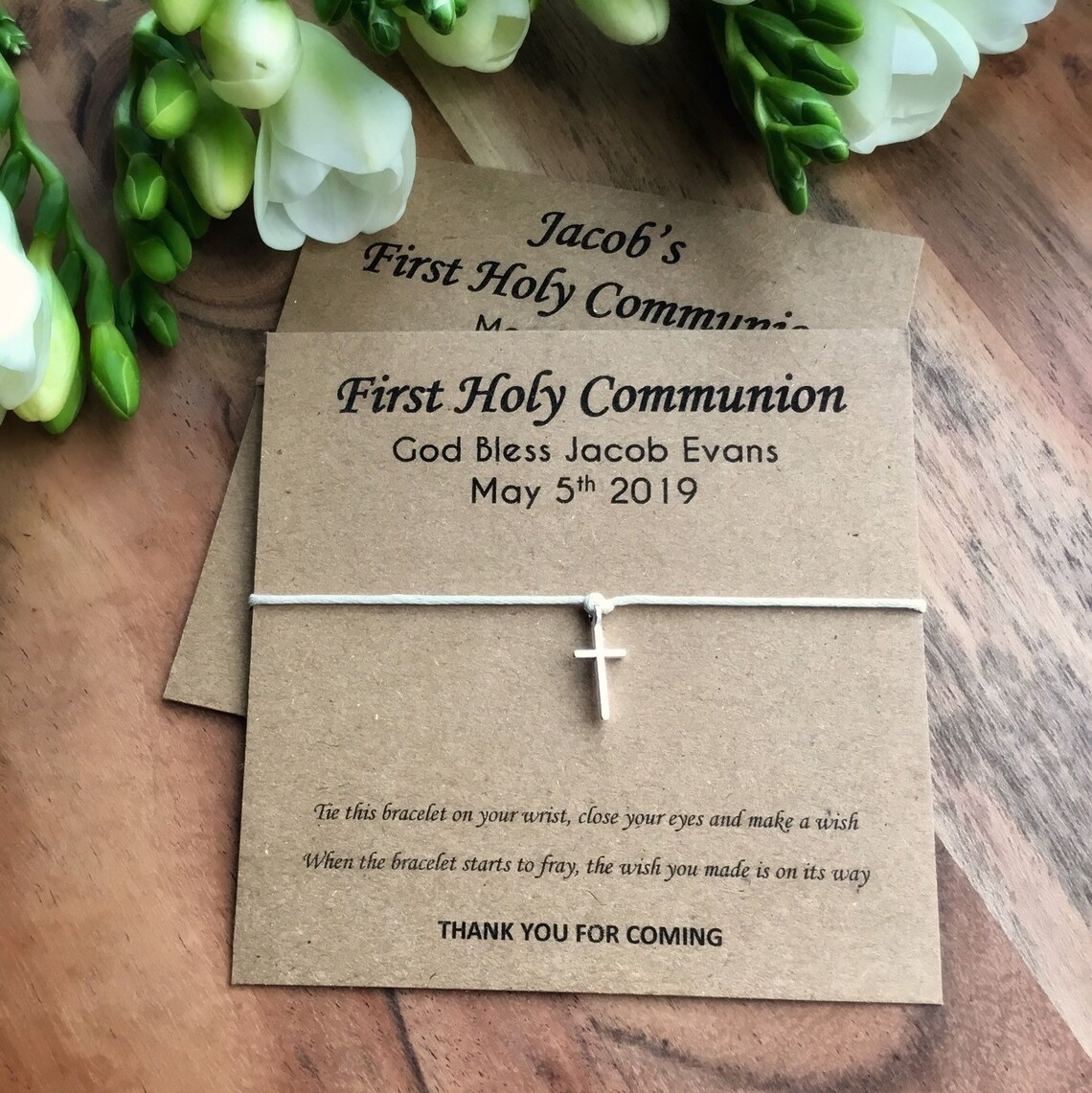 First Holy Communion Favors Party Favors Wish Bracelet Etsy