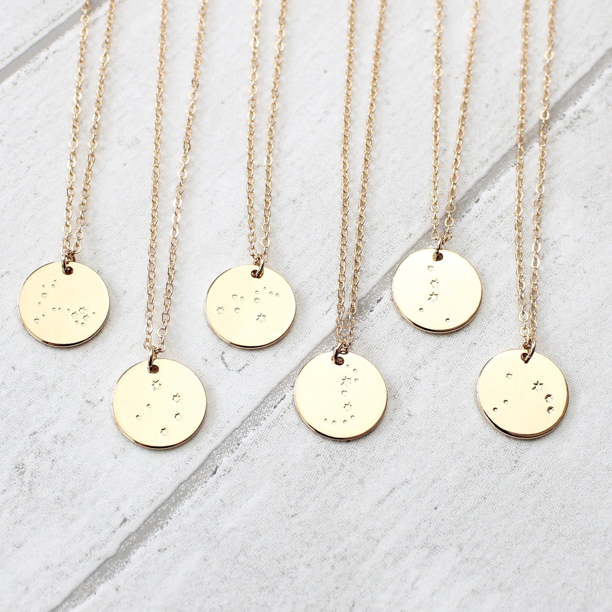 Zodiac Constellation Necklace Etsy Singapore