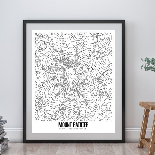 Mount Rainier Wall Art - Etsy