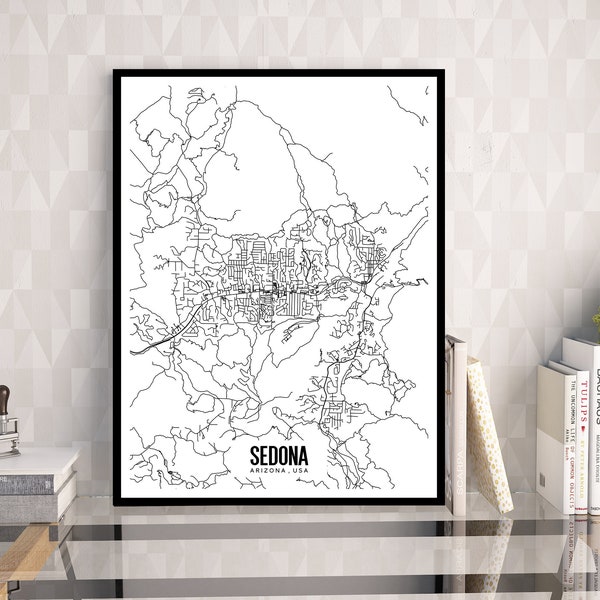 Sedona Map Printable Etsy