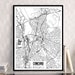 Concord California Printable Map California City Map Art San - Etsy