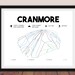 Cranmore Mountain Printable Ski Trail Map, Ski Map 16x20, Cranmore NH ...