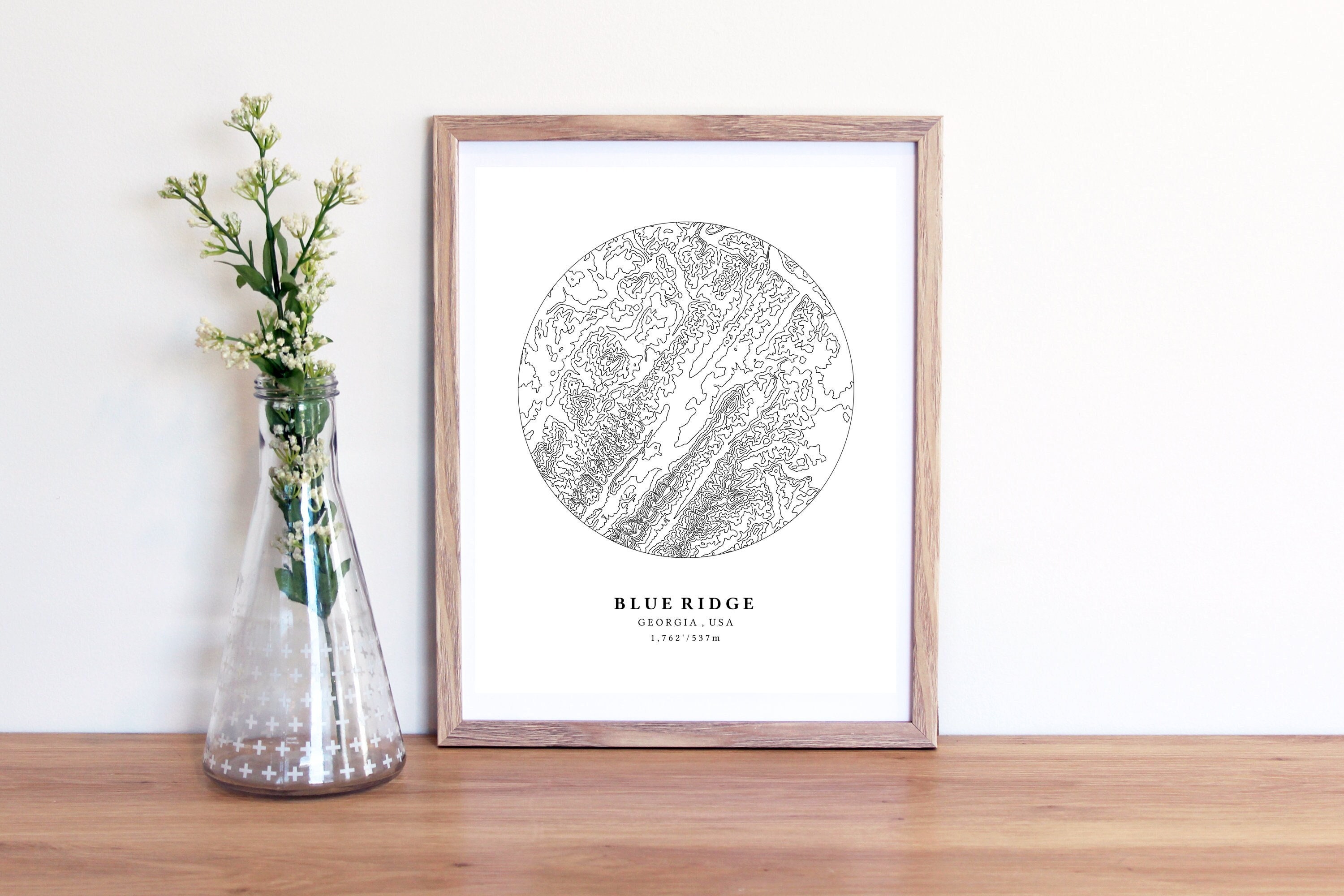 Blue Ridge Georgia Map Printable, Printable Map for Office, Blue Ridge ...