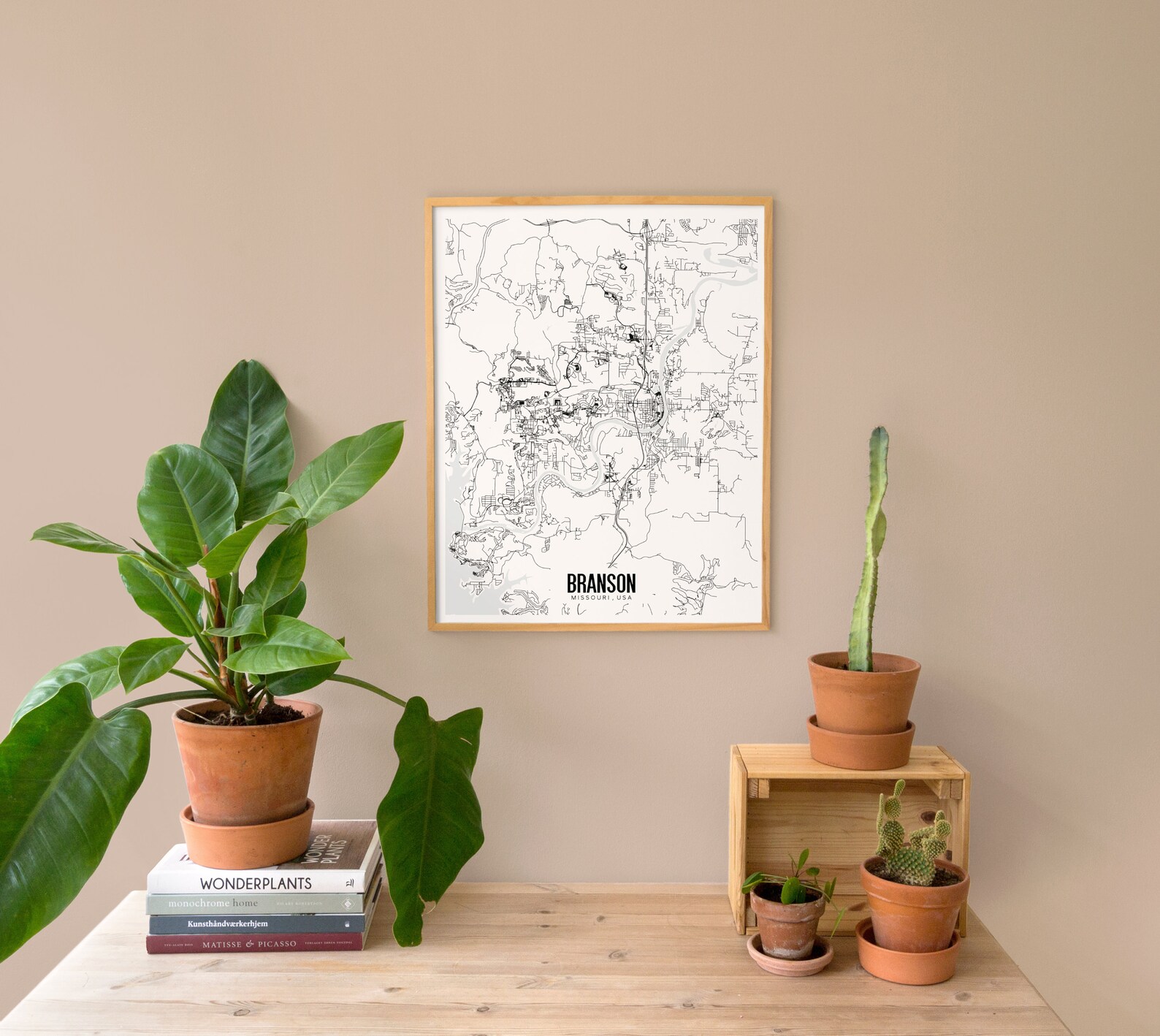 Branson Missouri Printable Map Branson Map Art Printable - Etsy