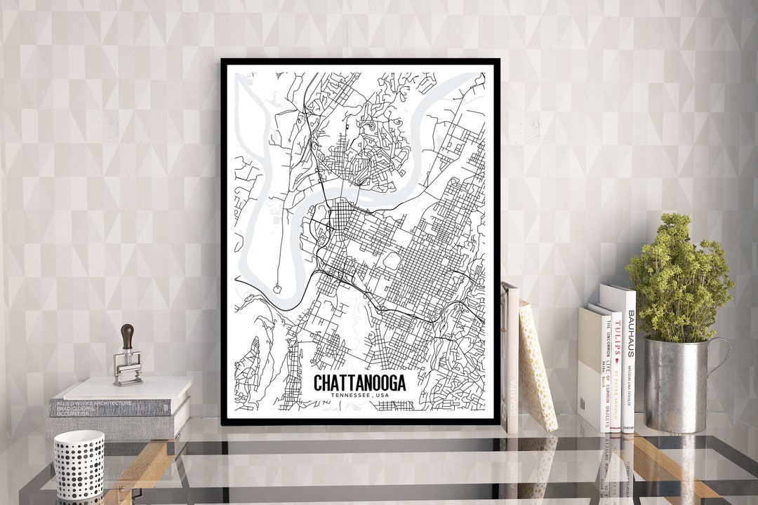 Chattanooga Tennessee Map Printable, Printable Map for Office ...