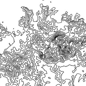 Bodrum Turkey Printable Topographic Map 16x20, Bodrum Turkey Map, Printable Topographic Map, Turkey Map Art, Bodrum Penninsula, Muğla Turkey image 3