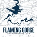 Flaming Gorge Printable Map, Flaming Gorge Utah Map, Flaming Gorge ...