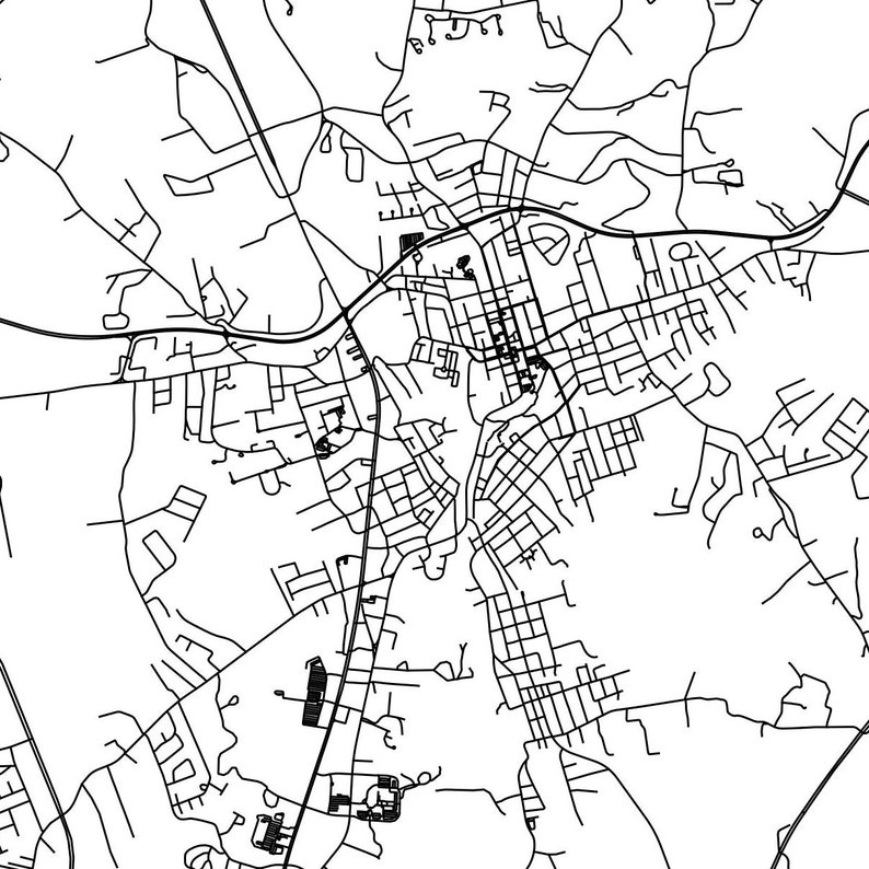 Somerset Kentucky Map Printable Printable Map for Office Etsy UK