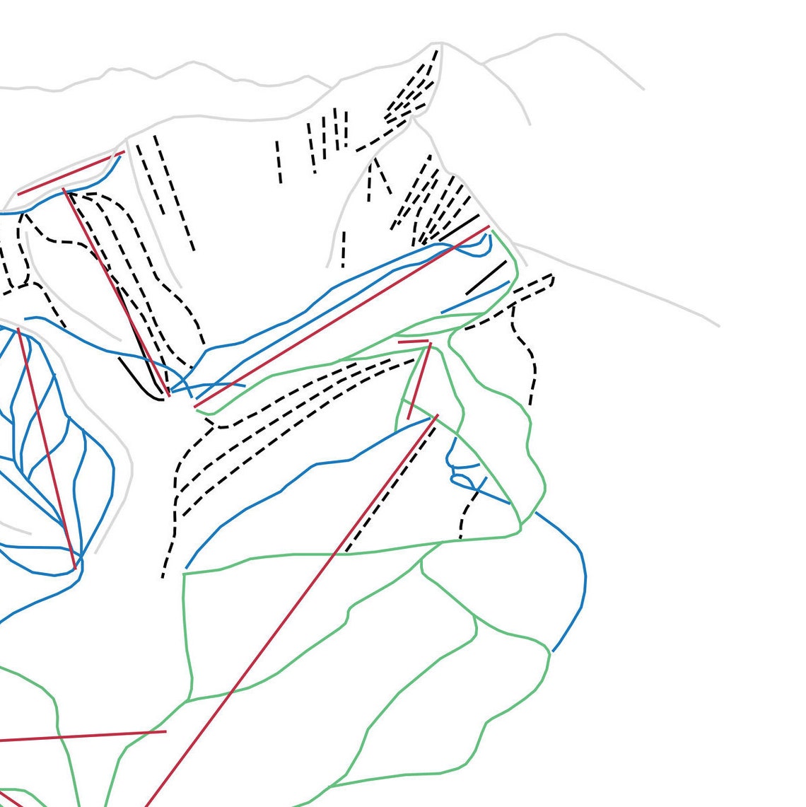 Telluride Printable Ski Map 16x20 Etsy