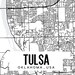 Tulsa Oklahoma Map Printable, Tulsa Oklahoma Map Art, Tulsa Map, Tulsa ...