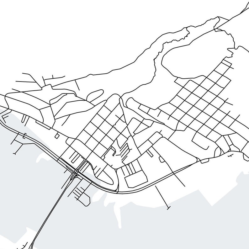 Juneau Alaska Map Printable Juneau Map Art Alaska Map - Etsy