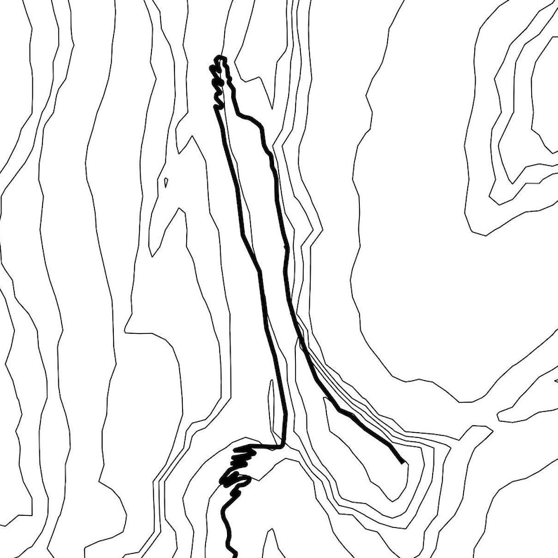 Angels Landing Trail Topographic Map Printable Angels Landing - Etsy