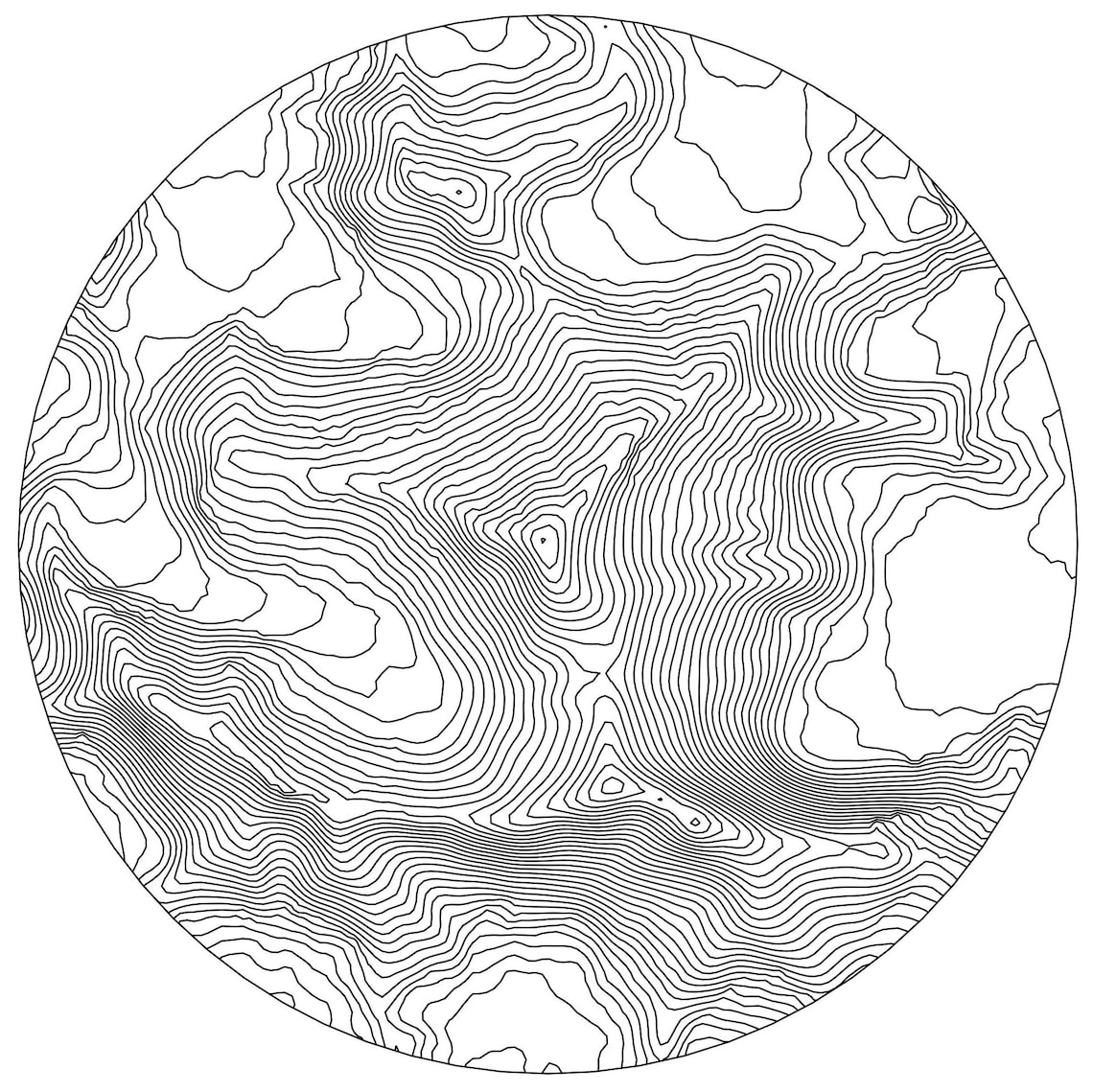 Mount Everest Printable Topographic Map Mount Everest Nepal Etsy | My