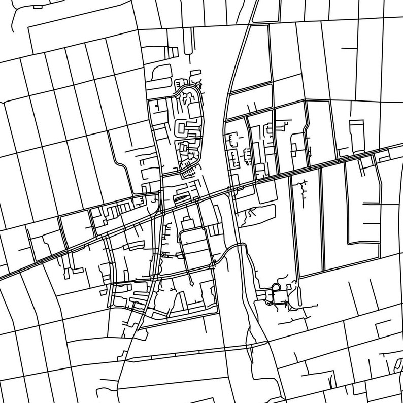 West Hartford Connecticut Printable Map West Hartford CT Wall Etsy