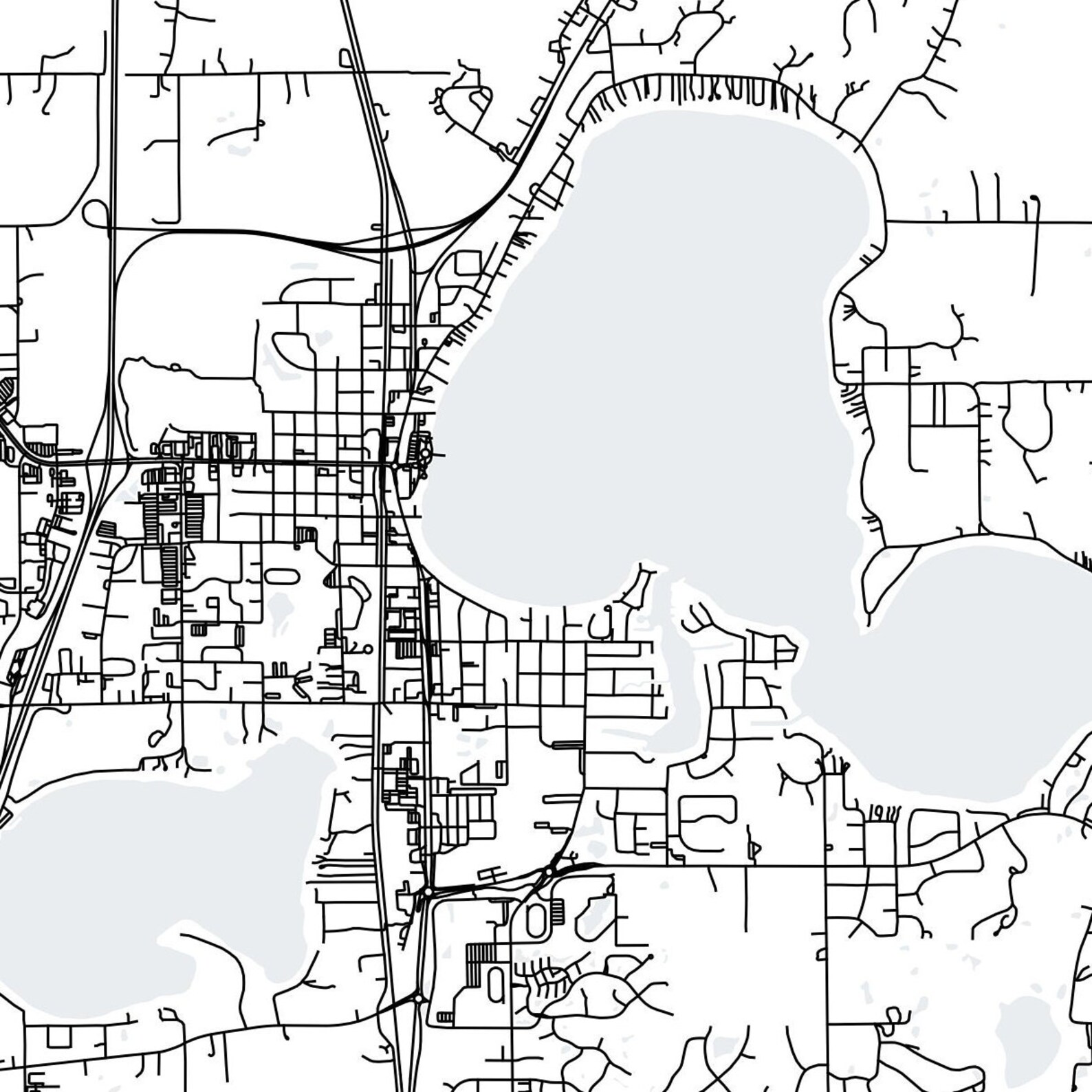 Forest Lake Minnesota Map Printable Printable Map for Office Etsy