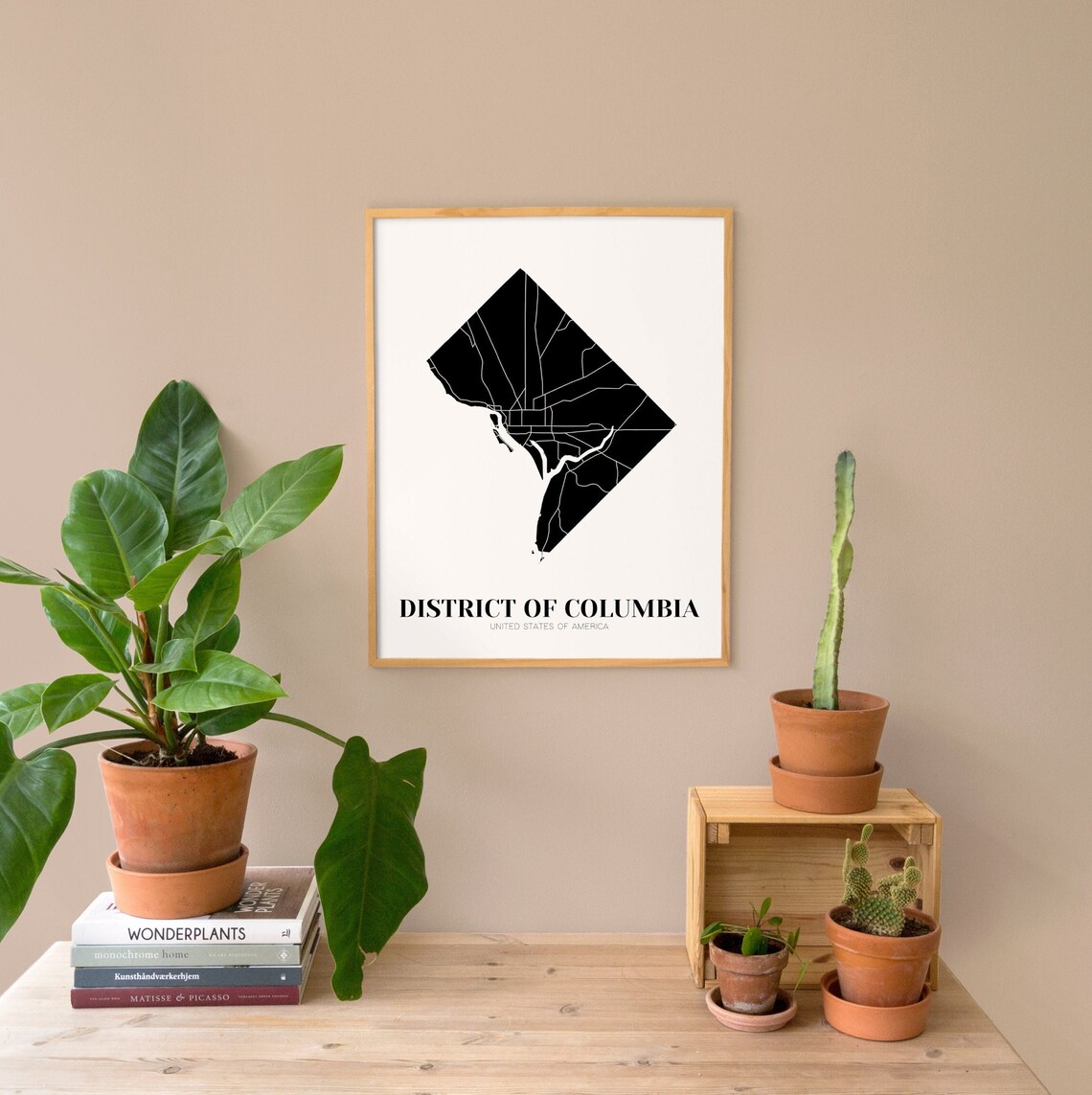 Map of Washington DC Printable DC Map Print Printable DC Map - Etsy