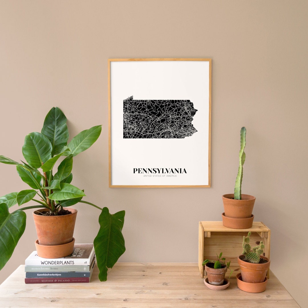 Map of Pennsylvania, Printable Pennsylvania Map, Printable PA Map ...