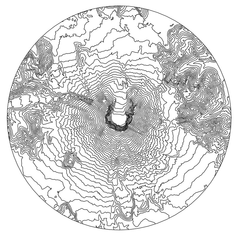 Mount St. Helens Topographic Map Mount