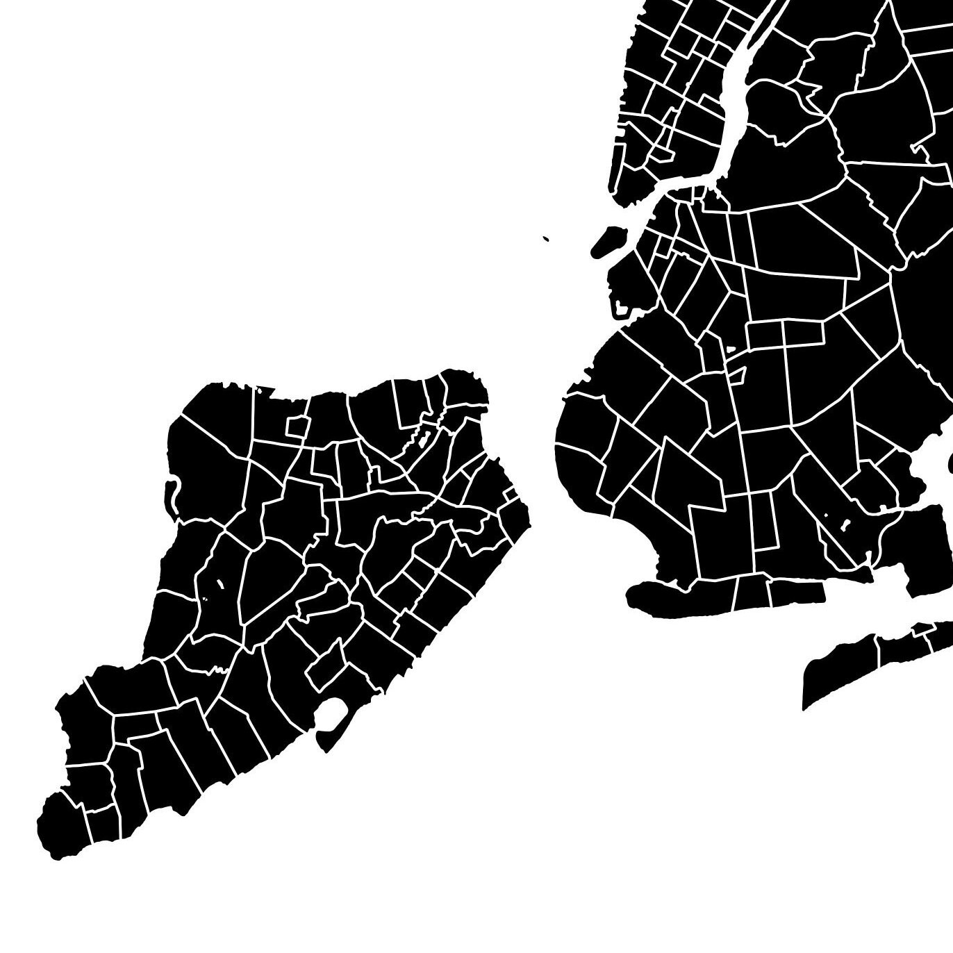 New York City Printable Map NYC Map Poster NYC Map New York - Etsy