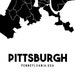 Pittsburgh Neighborhoods Printable Map, Pittsburgh Map Poster ...