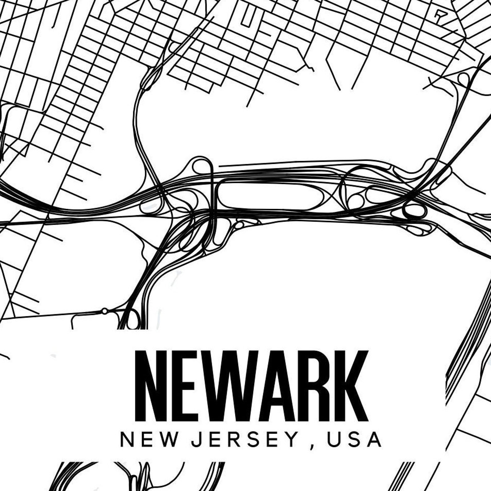 Newark New Jersey Printable Map Newark NJ Map New Jersey Map Etsy newark-new-jersey-printable-map-newark-nj-map-new-jersey-map-etsy