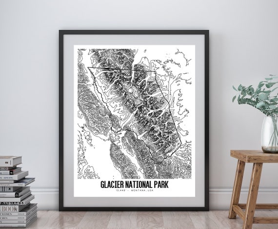 Glacier Countrywide Park Printable Topographic Map 16x20, Glacier NP Montana Map, Glacier Countrywide Park Wall Artwork, Printable Topographic Map image relating to Printable Map of Glacier National Park named Glacier Countrywide Park Printable Topographic Map 16x20, Glacier NP Montana Map, Glacier Countrywide Park Wall Artwork, Printable Topographic Map