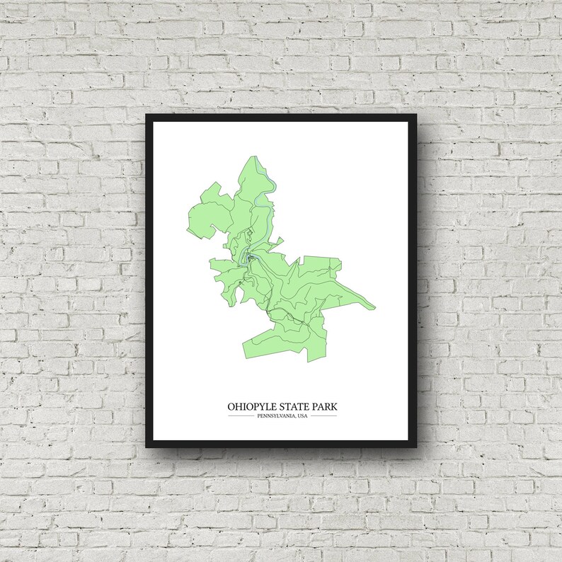 Ohiopyle State Park Map Printable Pennsylvania Map Art Etsy Hong Kong Ohiopyle State Park Map Printable Pennsylvania Map Art Etsy Hong Kong