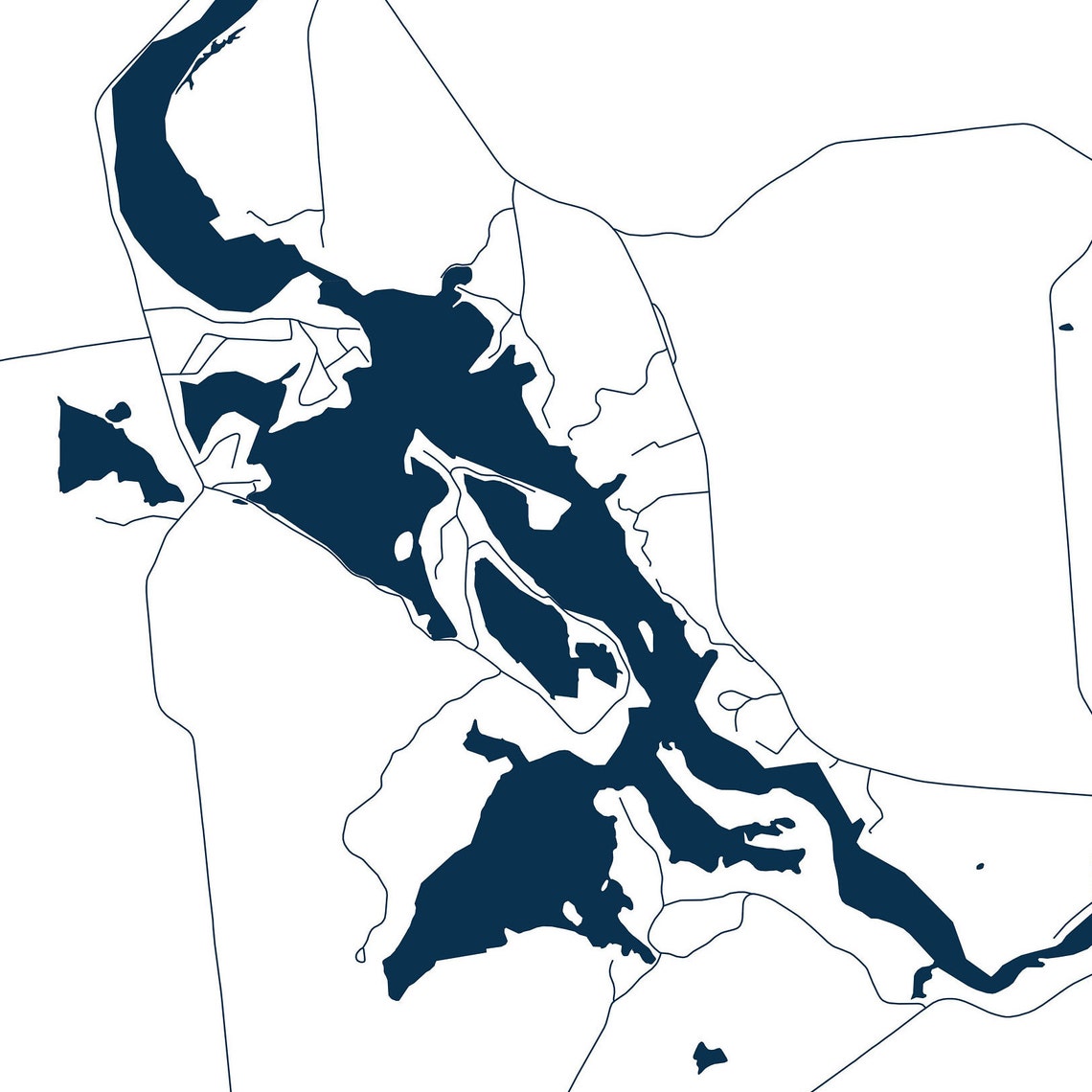 Higley Flow Printable Map Higley Flow NY Map Higley Flow Etsy