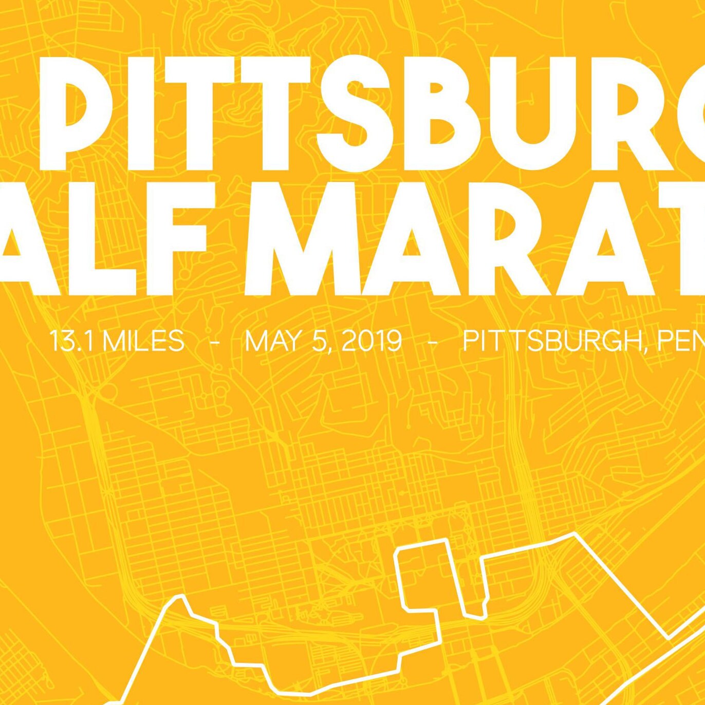 Pittsburgh Half Marathon Course Map 2019 Marathon Printable Etsy Pittsburgh Half Marathon Course Map 2019 Marathon Printable Etsy