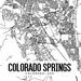 Colorado Springs Printable Map, Colorado Springs, Colorado Wall Decor ...