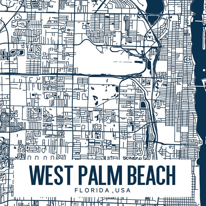West Palm Beach Florida Map Printable Printable Map For Office West Il B23z 