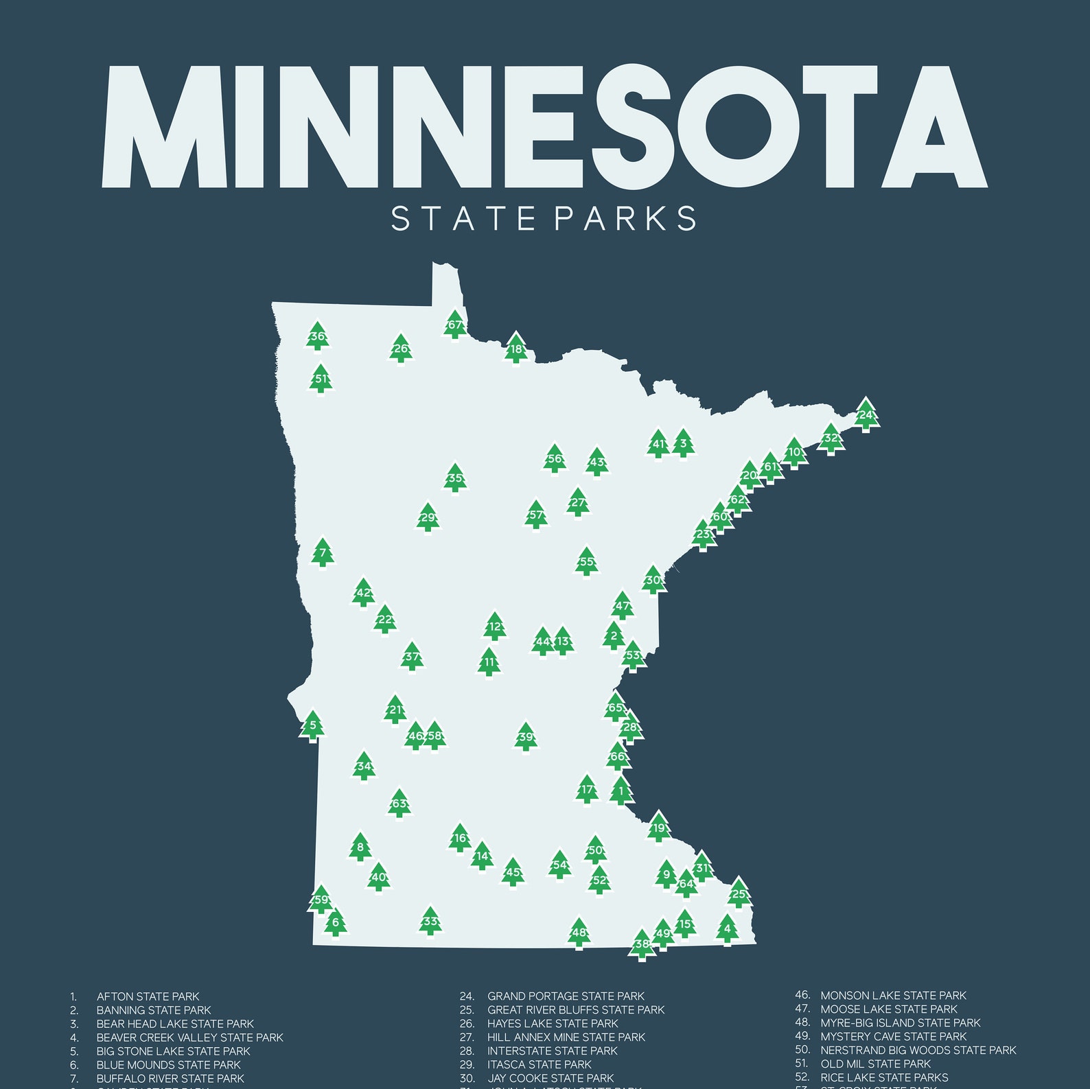 Minnesota State Parks Map Printable - Il 1588xN.1528721459 Eo6f 