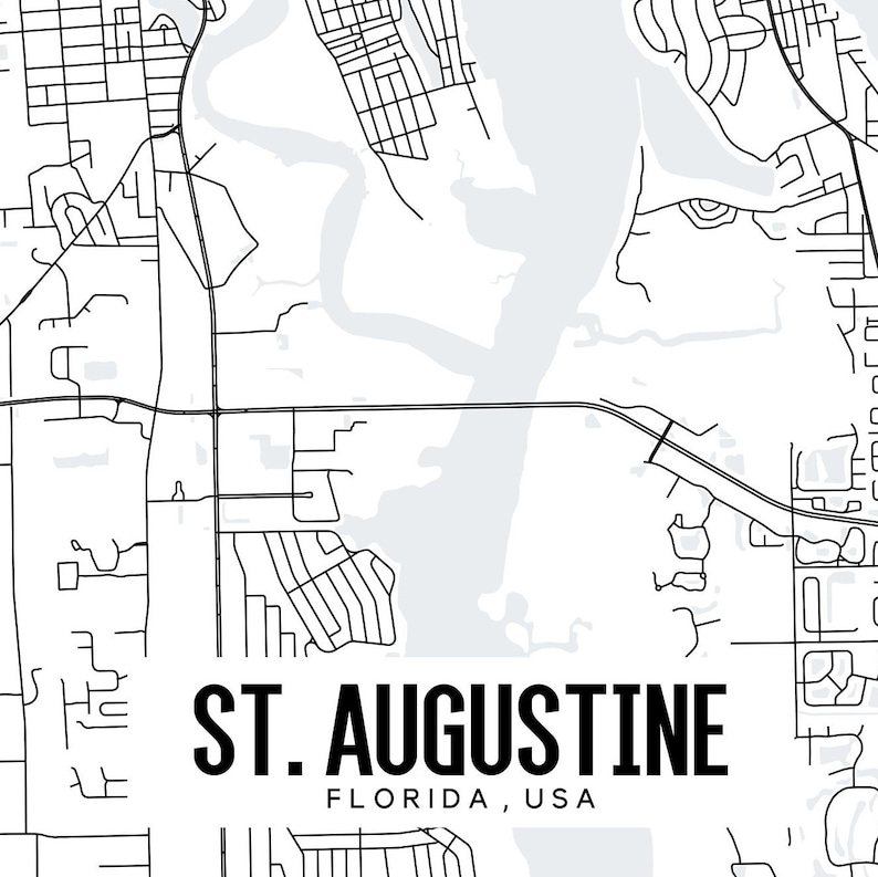 St Augustine Map Printable Florida - Il 794xN.1839029733 Oiur